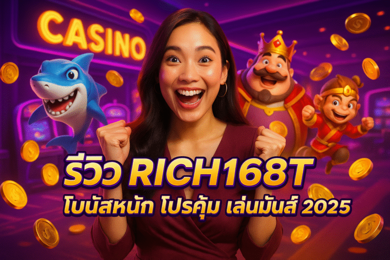 RICH168T โบนัสหนัก โปรคุ้ม เล่นมันส์